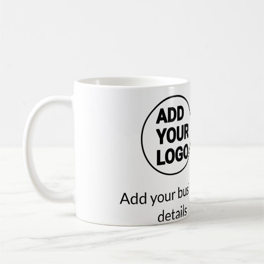 Mug Code QR minimal simple ajouter logo scanner nom du (Gauche)