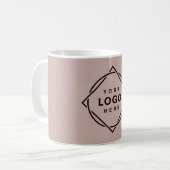 Mug Code QR noir élégant et élégant (Devant gauche)