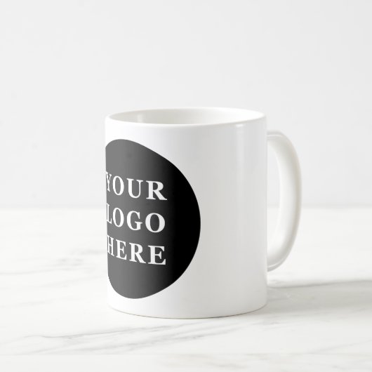 Mug Code QR noir élégant et élégant (Devant droit)