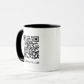 Mug Code QR personnalisable Lien vers votre page Web (Devant gauche)