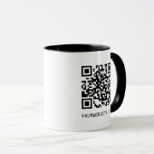 Mug Code QR personnalisable Lien vers votre page Web (Devant droit)