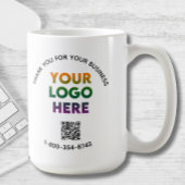 Mug Code QR personnalisé du logo du Merci d'affaires
