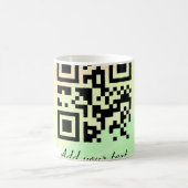 Mug code QR personnalisé simple ajoutez votre nom text (Centre)