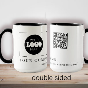 Mug Code QR promotionnel personnalisé avec logo d'entr