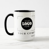 Mug Code QR promotionnel personnalisé avec logo d'entr (Gauche)