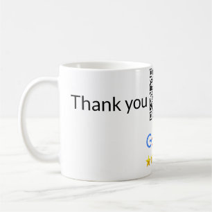 Mug Code QR simple minimaliste ajouter un logo nom de