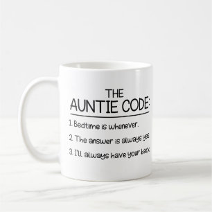 Mug Code Tante, Cadeau Pour Tante