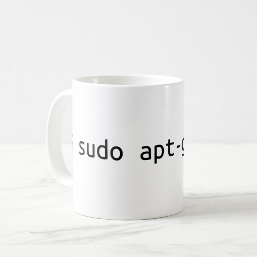 Mug code terminal de sudo apt-get java (Devant gauche)