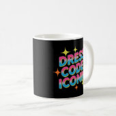 Mug Code vestimentaire : Iconic Vibrant Retro (Devant droit)