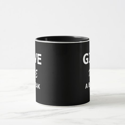 Mug Coder Coding HTML Donnez-moi un break Programmer (Centre)
