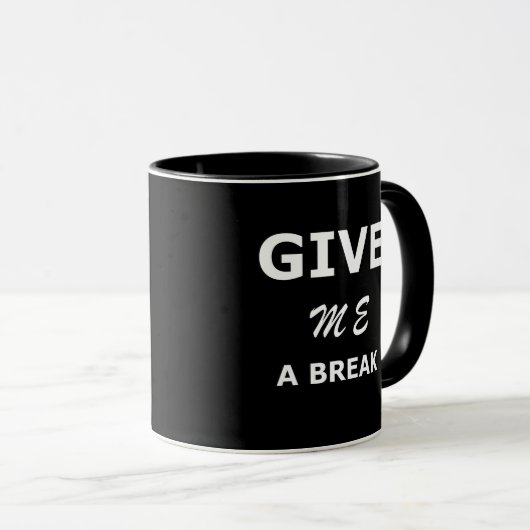 Mug Coder Coding HTML Donnez-moi un break Programmer (Devant droit)