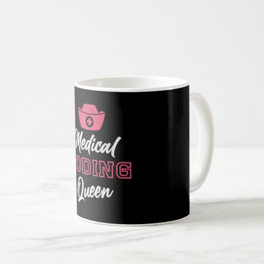 Mug Coder Médicale Coder Queen Coding Coder Coder prog (Devant droit)