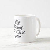 Mug Coder Médicale Queen Coding ICD Programmer Cadeau (Devant droit)