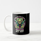Mug Coder Tous Les Essais De Nuit Toute La Journée (Gauche)