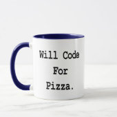 Mug coderai pour pizza (Gauche)