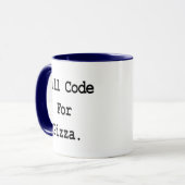 Mug coderai pour pizza (Devant gauche)