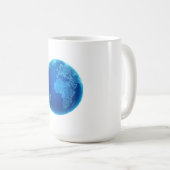 Mug Codes binaires numériques bleus Terre (Devant droit)