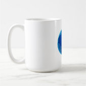 Mug Codes binaires numériques bleus Terre (Gauche)