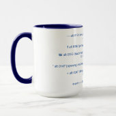 Mug Codes et plus de symbole de tiret cadratin (Gauche)