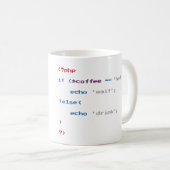 Mug Codeur de café de PHP (Devant droit)