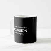 Mug Codeur Humour de programmation de résursion (Devant gauche)
