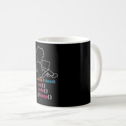 Mug Codeur programmeur Informatique (Devant droit)