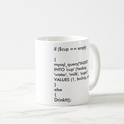 Mug //Coding// (Devant droit)