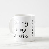 Mug Coding est mon Coder programmeur Cardio Funny (Devant gauche)