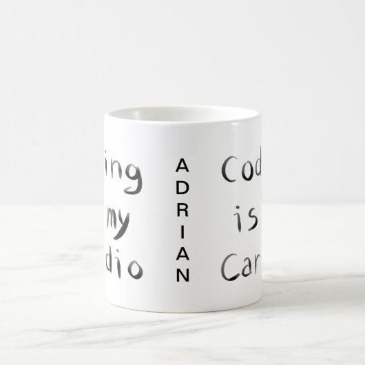 Mug Coding est mon Coder programmeur Cardio Funny (Centre)