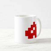 Mug Coeur à 8 bits Pixel (Devant droit)