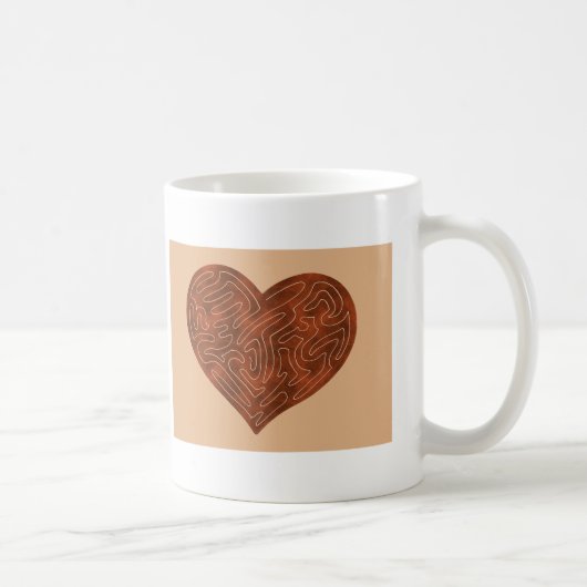 MUG COEUR A-MAZE-ING (ROUGE) (Droite)
