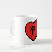 Mug Cœur à serrure (Devant gauche)