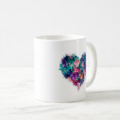 Mug Cœur abstrait (Devant droit)
