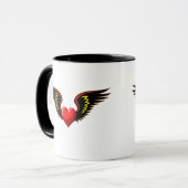 Mug Coeur ailé (Devant gauche)
