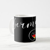 Mug Coeur Allemagne, drapeau allemand (Devant gauche)