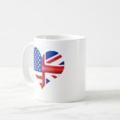 Mug Coeur américain britannique (Devant gauche)