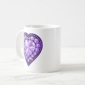Mug Coeur Amethyst Gem (Devant gauche)