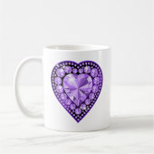 Mug Coeur Amethyst Gem (Gauche)