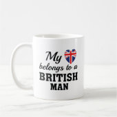 Mug Cœur appartient britannique (Gauche)