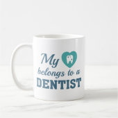 Mug Coeur Appartient Dentiste (Gauche)