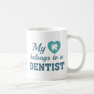 Mug Coeur Appartient Dentiste