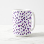 Mug Coeur aquarelle (Devant droit)
