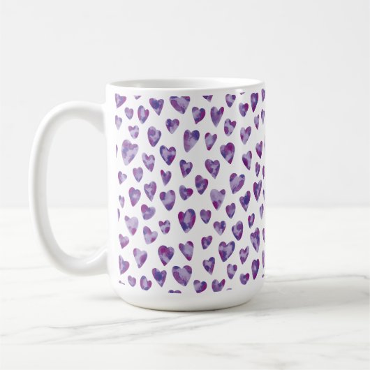 Mug Coeur aquarelle (Gauche)