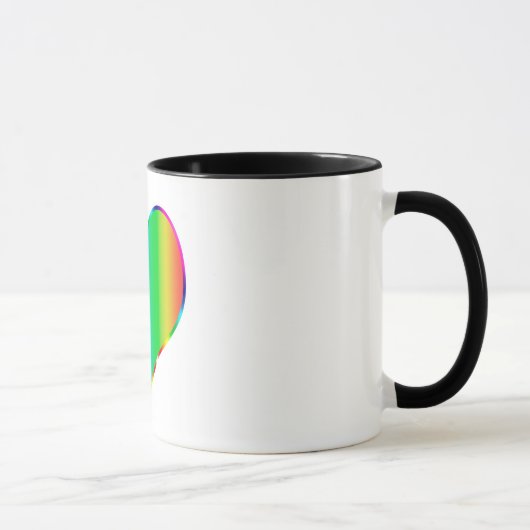 Mug Coeur arc-en-ciel (Droite)