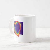 Mug Coeur arc-en-ciel (Devant gauche)