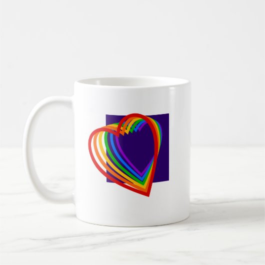 Mug Coeur arc-en-ciel (Gauche)