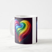 Mug Coeur arc-en-ciel (Devant gauche)