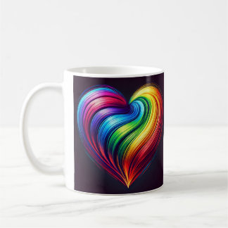 Mug Coeur arc-en-ciel