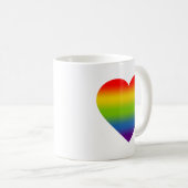 Mug Cœur Arc-en-Ciel (Devant droit)
