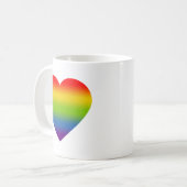 Mug Cœur Arc-en-Ciel (Devant gauche)